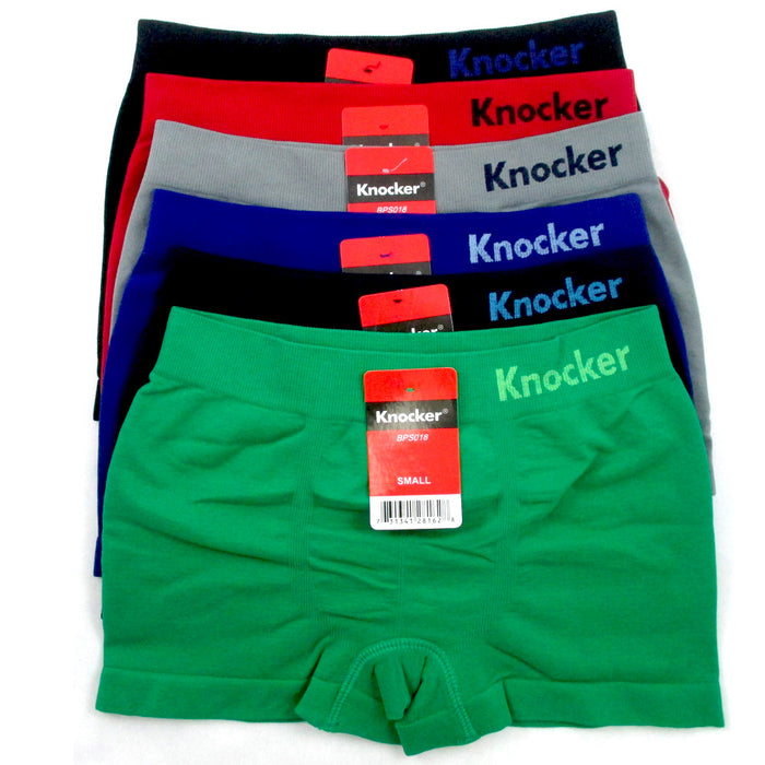 3 Pack Boy Seamless Solid Boxer Briefs Kids Spandex Underwear Soft Active New S
