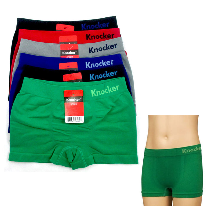 12 Pack Boy Seamless Solid Boxer Briefs Kids Spandex Underwear Soft Active New S