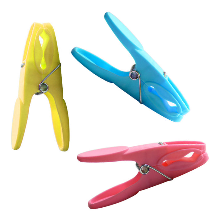 48 Clothespins Plastic Pegs Laundry Clothes Pins Hanging Clips Useful Heavy Duty
