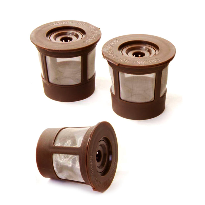 3X Reusable Single K Cups Keurig Coffee Machine Refillable Stainless Filter Pods