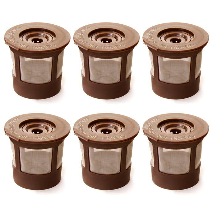 6X Reusable Single K Cup Keurig Filter Pods Coffee Stainless Steel Mesh BPA Free