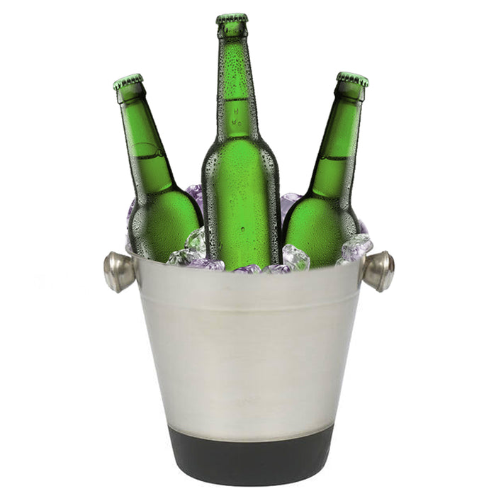 4 Set Ice Bucket Champagne Wine Stainless Steel Cooler Drink Bar Restaurant 40oz