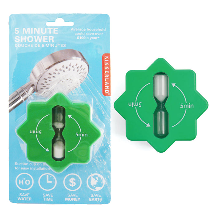 5 Minute Shower Bathroom Timer The Original Shorter Shower Gift Favor Kikkerland