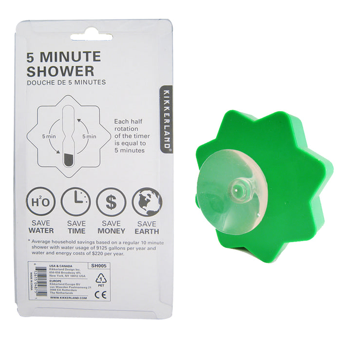 5 Minute Shower Bathroom Timer The Original Shorter Shower Gift Favor Kikkerland