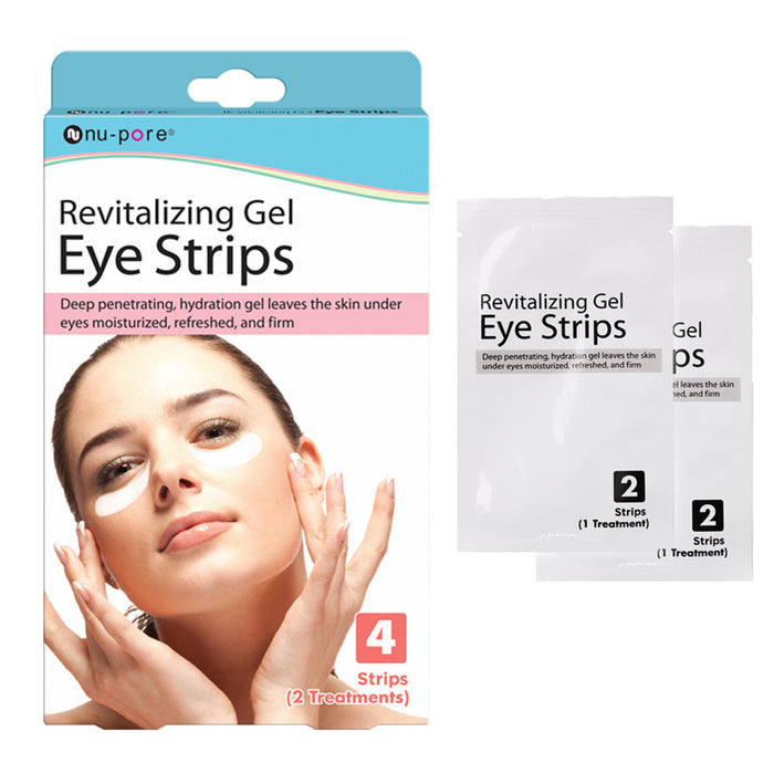 24 Nu-Pore Anti Aging Wrinkle Revitalizing Gel Eye Patches Moisturizing Strips !