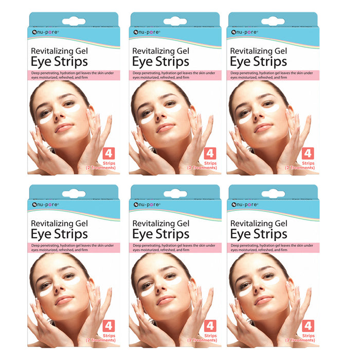 24 Nu-Pore Anti Aging Wrinkle Revitalizing Gel Eye Patches Moisturizing Strips !
