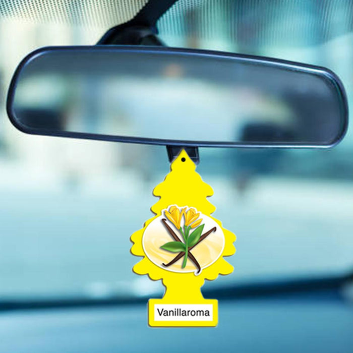2 Air Freshener Vanilla Little Trees Car Home Office Hanging Long Lasting Fresh
