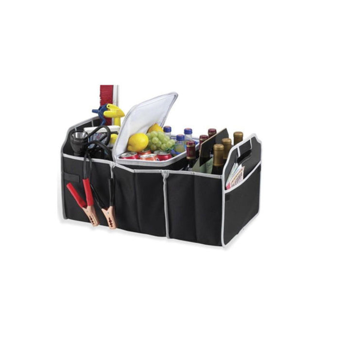 Car Trunk Organizer Portable Foldable Car Auto Storage Bag 3 Compartments Truck