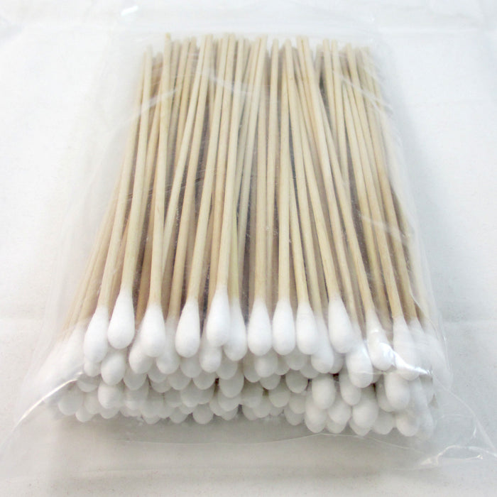 200 Pcs Cotton Swab Applicator Q-tip Swabs 6" Extra Long Wood Makeup Application