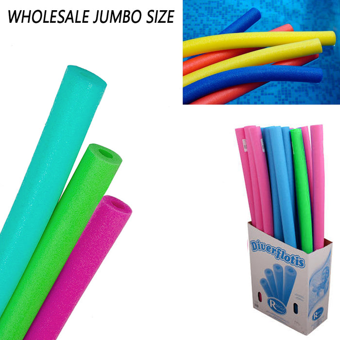 20 Pack Jumbo Pool Noodle 56" Swimming Foam Floatie Multi-Purpose Bulk Wholesale