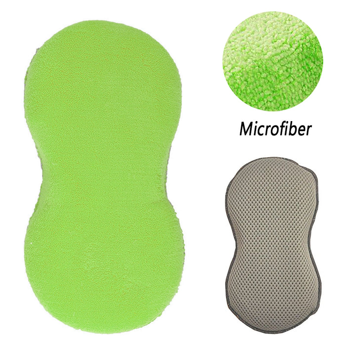 Detail Microfiber Wash & Scrub Sponge Car Vehicle Care Washing Pad Cleaning Tool