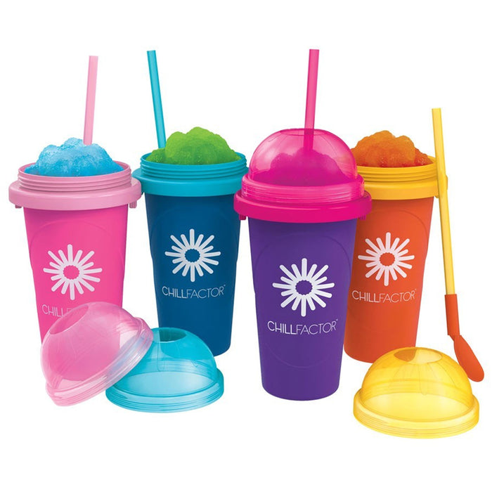 2pc Slush Maker Cup Compact Frozen Drink Freezer Slushy BPA-Free Smoothie Mixer