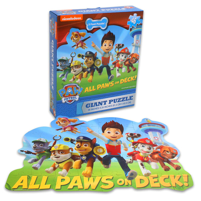Nickelodeon Paw Patrol 46-piece Giant Floor Puzzle Kids Games Gift Party 36"X24"