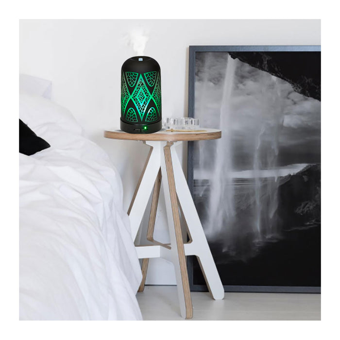 Essential Oil Diffuser Aromatherapy Cool Mist Ultrasonic Glass Humidifier Colors