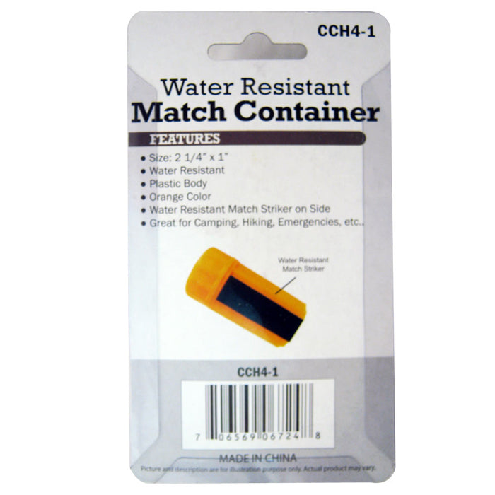 Survival Waterproof Emergency Match Pill Case Box Container Outdoor Striker Tool