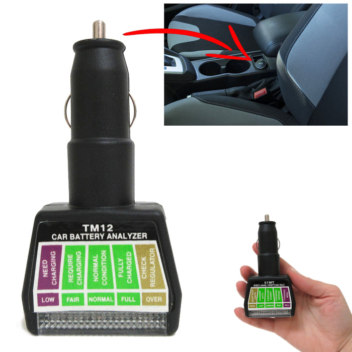12V Automotive Battery Tester Vehicle Car Load Battery Analyzer System Tool Scan