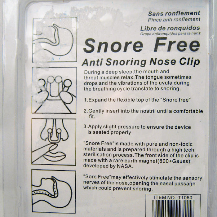2 Pack Anti Snoring Nose Clips Stop Snore Free Sleep Aid Guard Night Sleep On Tv