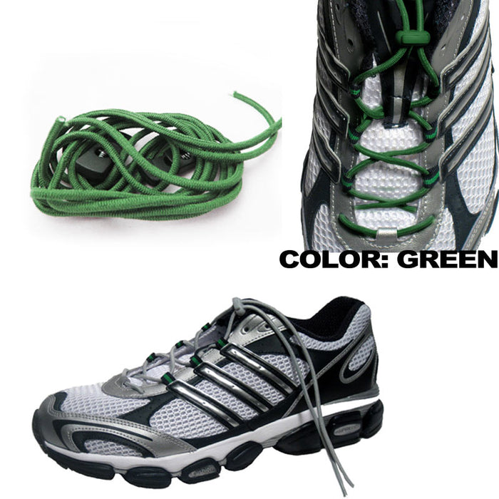 Elastic Shoe Laces Shoelace Fastening Running Jogging Marathon Stopper Triathlon