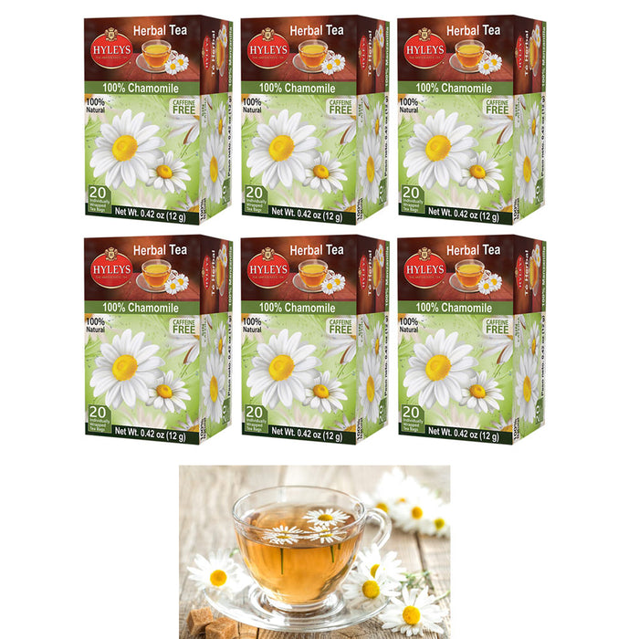 120 Ct Chamomile Tea Bags Caffeine Free Calming Stress Relief Natural Herbal Tea