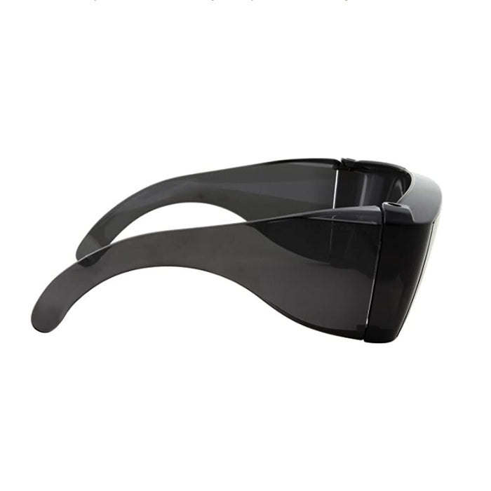 2 Pack Extra Large Fit Over Most Rx Glasses Sunglasses Safety Drive Dark Lens