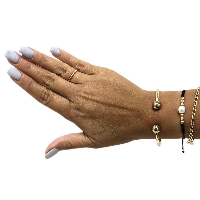 2PC Magnetic Copper Bracelet Pain Relief Healing Therapy Arthritis Cuff Bangle