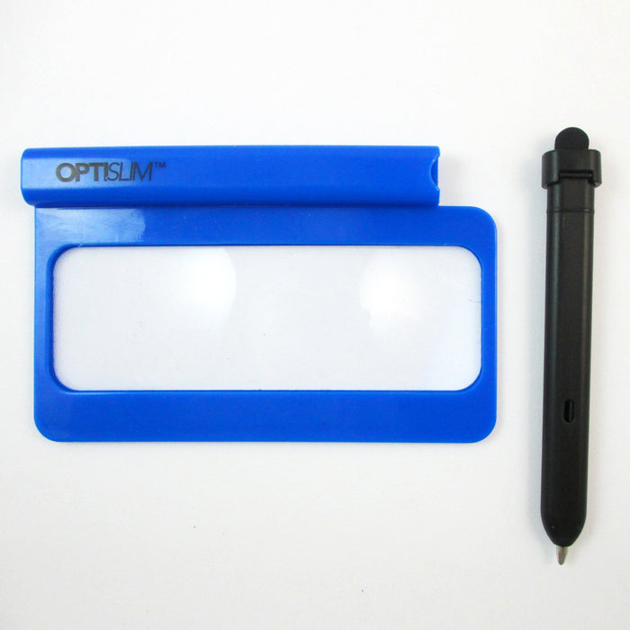 3 Set Reading Magnifier Touch Screen Stylus Ballpoint Pen 3 in 1 Slim Loupe Gift