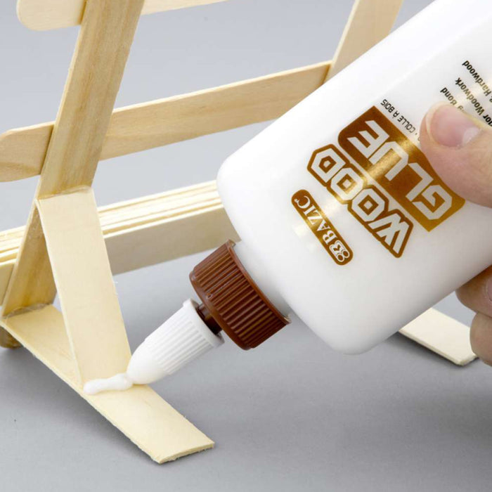 3 Pack 4oz Wood Glue Furniture Woodworking Carpenter Natural Wood Color Strong