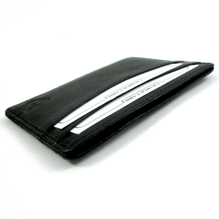 Lewis N Clark Mens ID Card Holder Leather RFID Blocking Slim Wallet Security New