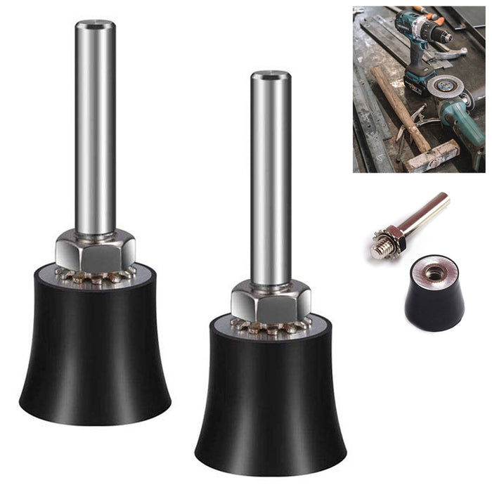 2 Pack Mandrel Roll Lock 1" Sanding Polishing Discs 1/4" Shank Rotary Tool
