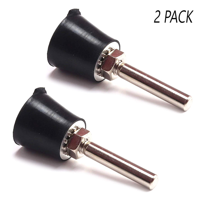 2 Pack Mandrel Roll Lock 1" Sanding Polishing Discs 1/4" Shank Rotary Tool