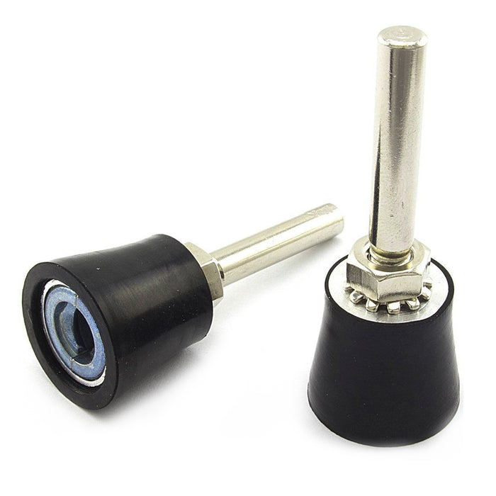 2 Pack Mandrel Roll Lock 1" Sanding Polishing Discs 1/4" Shank Rotary Tool