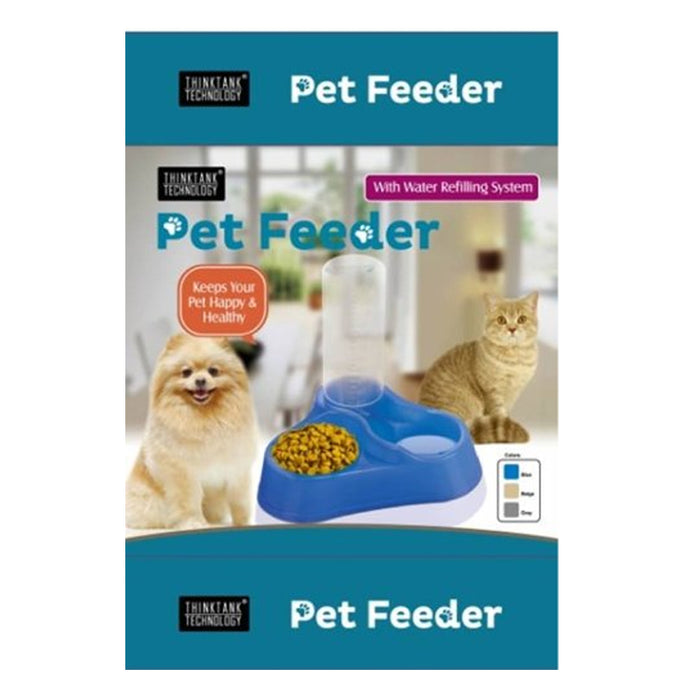 Automatic Dog Water Feeder Dispenser Self-Dispensing Gravity Cat Pet Food 1200ml