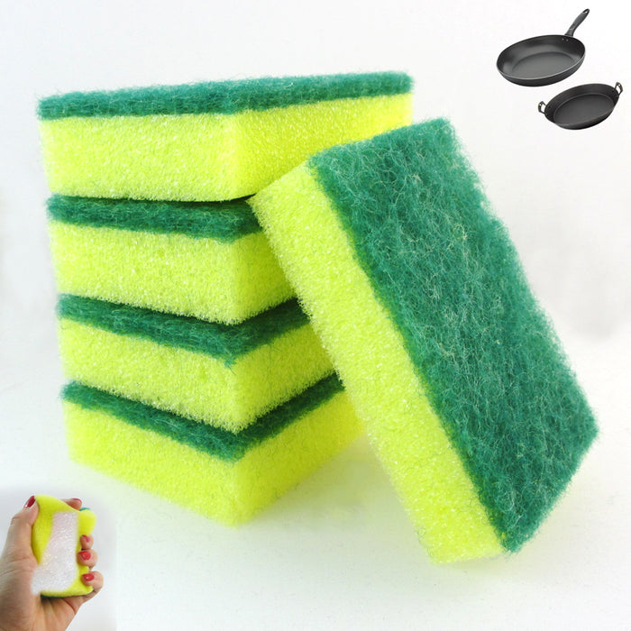 90 Pack Kitchen Sponges Scrubber Bathroom Tiles Scourer Clean Dishes Shower Pans