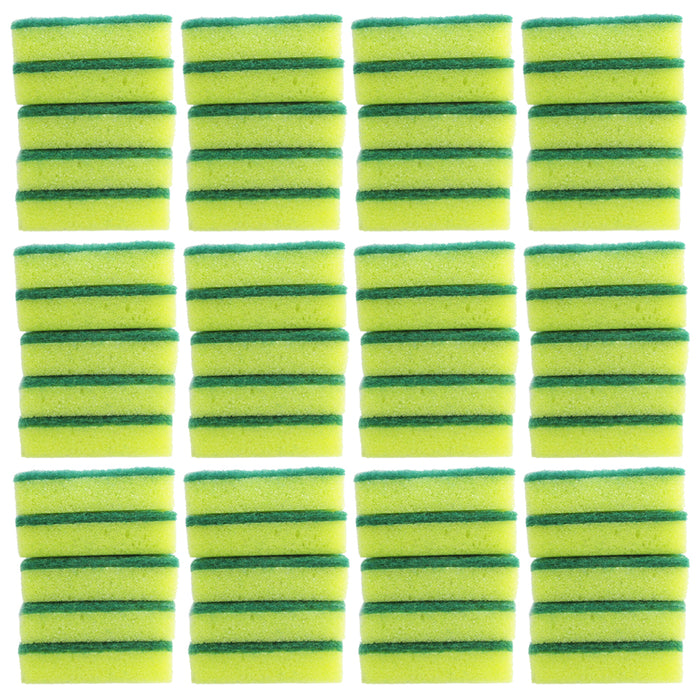 60X Lot Kitchen Sponges Scrubber Scourer Bathroom Clean Dishes Shower Pans Tiles