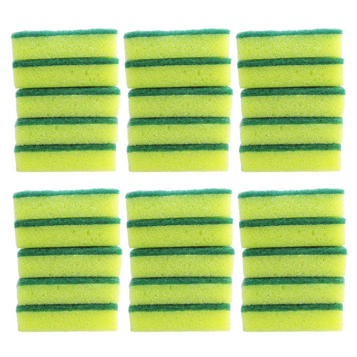 30X Lot Sponges Scrubber Clean Kitchen Dishes Scourer Bathroom Shower Pans Tiles