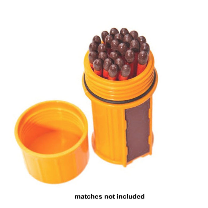 Survival Waterproof Emergency Match Pill Case Box Container Outdoor Striker Tool