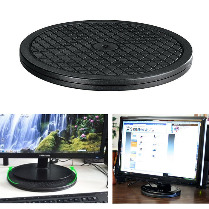 Heavy Duty Rotating Turntable Display Stand 65lbs Capacity TV Monitor 360 Swivel