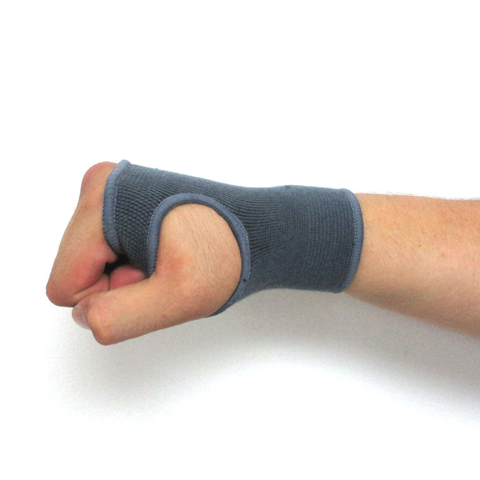 1 Elastic Wrist Hand Support Brace for Daily Wear Unisex Compression Strap Grey