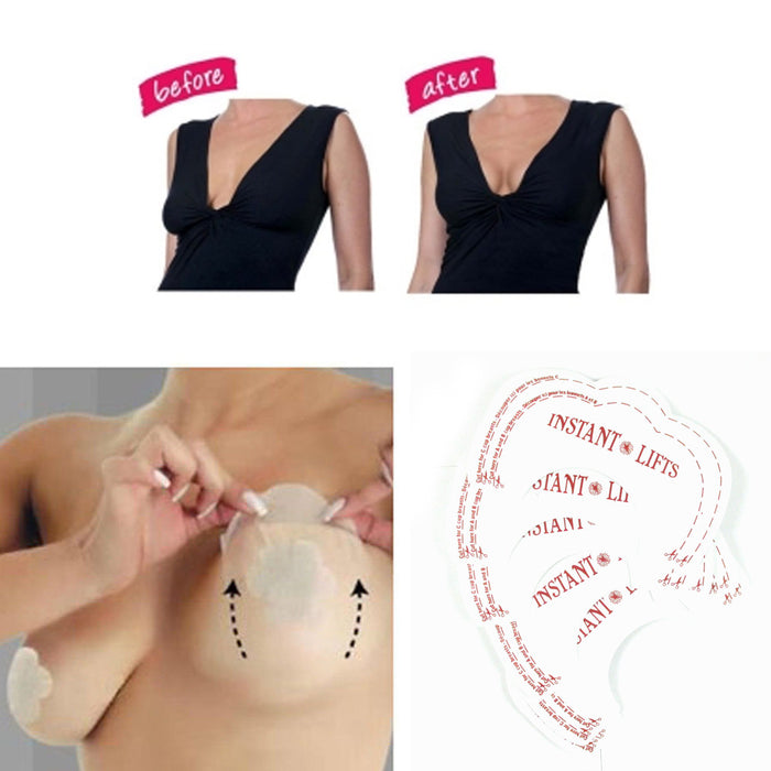 100 Pc Strapless Bra Instant Breast Lift Adhesive Tape Support Invisible Shaper