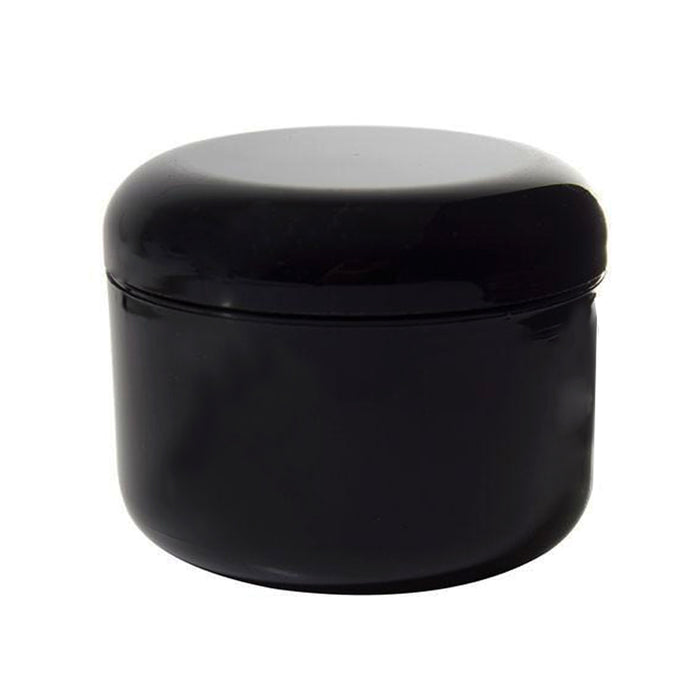 8 PC Cosmetic Container Plastic Jars Double Wall Pot Cream Lotion1.7oz Black