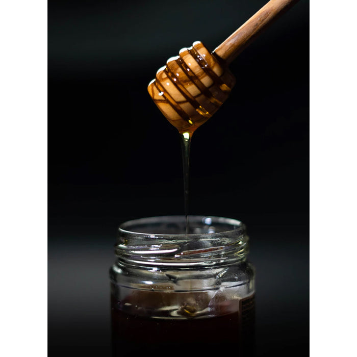 2 Pk Wooden Honey Dippers Drizzler Stirring Stick Server Muddle Dispenser Jar 6"