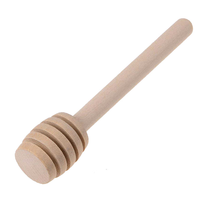 Wooden Honey Dipper Drizzler Stirring Stick Syrup Maple Dispense Spoon Server 6"