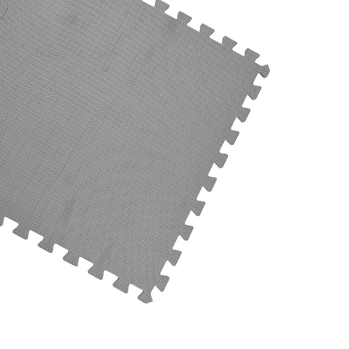 120 SQ FT EVA Foam Floor Mat Set Interlocking Puzzle Large Tile Gym  Custom Gray