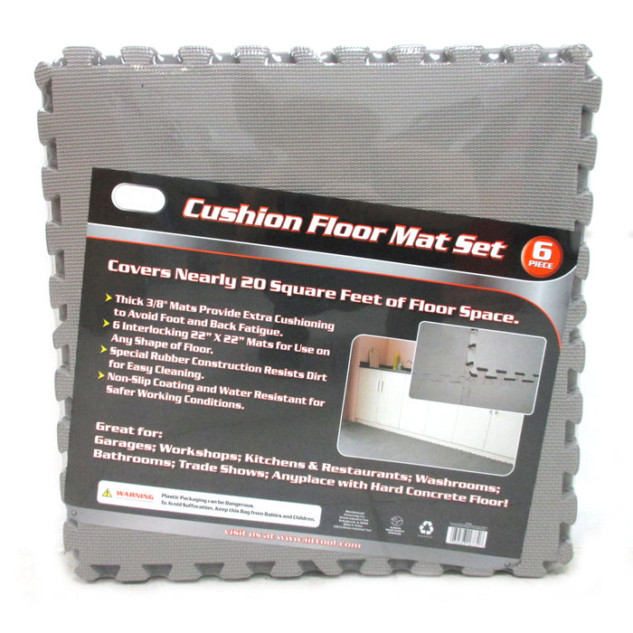 120 SQ FT EVA Foam Floor Mat Set Interlocking Puzzle Large Tile Gym  Custom Gray
