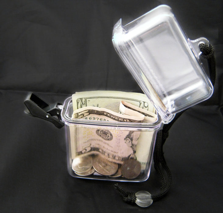 Plastic Waterproof Storage Case Container Transparent Cover Water Resistant Pool