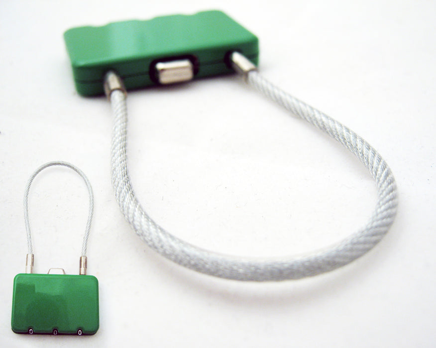 Travel Wire Lock With Combination Code 3 Digit Safety Luggage Bag Security New !