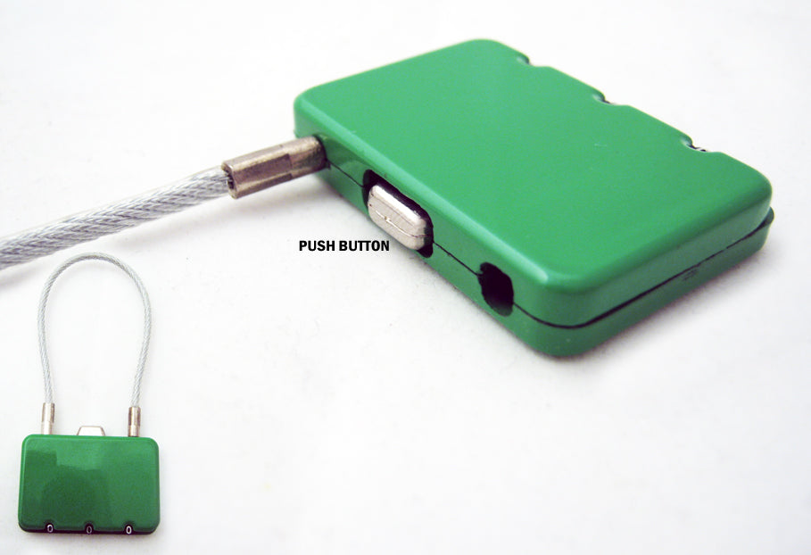 Travel Wire Lock With Combination Code 3 Digit Safety Luggage Bag Security New !