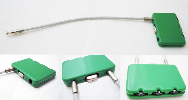 Travel Wire Lock With Combination Code 3 Digit Safety Luggage Bag Security New !