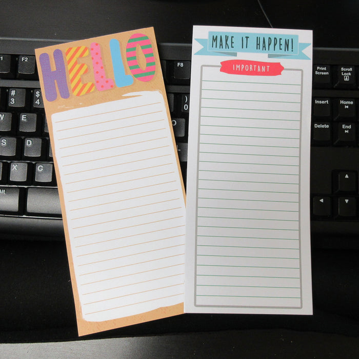 12 X Magnetic Note Memo Pads Grocery Shopping To Do List Notepad Stick To Fridge