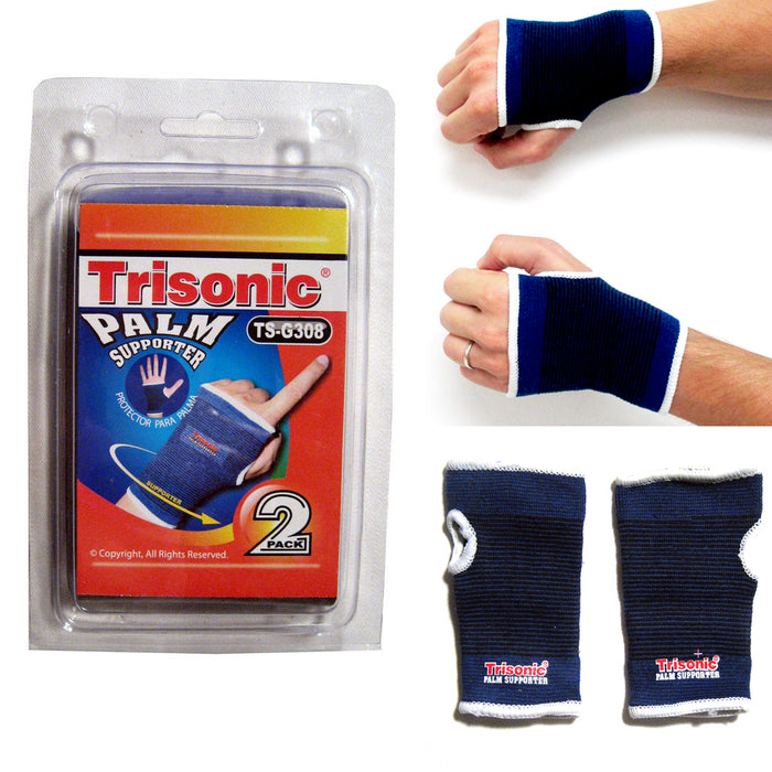 2 Wrist Hand Brace Elastic Palm Support Carpal Tunnel Tendonitis Pain Relief New